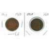 Image 1 : 2x 1917 Canada One Cent