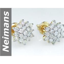 .95 ct Diamond Earrings 14kt Gold
