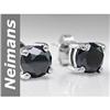 Image 1 : Charming 1.10 ct Black Diamond Earrings 14kt Gold
