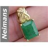 Image 1 : 4.61 ct Emerald Pendant 14kt Gold