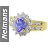 Image 1 : 1.90 ct Tanzanite & Diamond Ring 14kt Gold