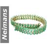 Image 1 : 23.50 ct Emerald Bracelet 14kt Gold