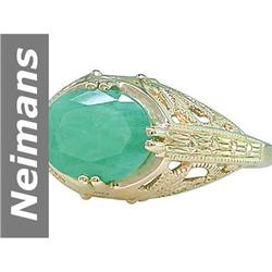 1.60 ct Emerald Ring 14kt Gold