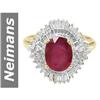 Image 1 : 2.82 ct Ruby & Diamond Ring 14kt Gold