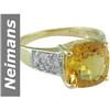 Image 1 : 5.28 ct Citrine & Diamond Ring 14kt Gold
