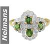 Image 1 : 1.13 ct Green Tourmaline & Diamond Ring 14kt Gold
