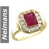 Image 1 : 2.06 ct Ruby & Diamond Ring 14kt Gold