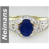Image 1 : Charming 2.06 ct Sapphire & Diamond Ring 14kt Gold