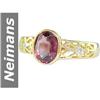 Image 1 : 1.52 ct Pink Tourmaline & Diamond Ring 14kt Gold