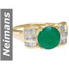 Image 1 : 3.71 ct Emerald & Diamond Ring 14kt Gold