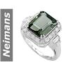 Image 1 : 4.88 ct Green Tourmaline & Diamond Ring 14kt Gold