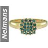 Image 1 : .32 ct Blue Diamond Ring 14kt Gold
