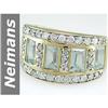 Image 1 : 3.46 ct Aquamarine & Diamond Ring 14kt Gold