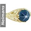 Image 1 : Authentic 3.50 ct Star Sapphire Ring 14kt Gold