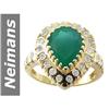 3.50 ct Emerald & Diamond Ring 14kt Gold