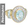 3.30 ct Aquamarine & Diamond Ring 14kt Gold