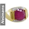 Image 1 : Incredible 5.75 ct Ruby & Diamond Ring 14kt Gold