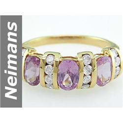 2.05 ct Pink Spinel & Diamond Ring 14kt Gold