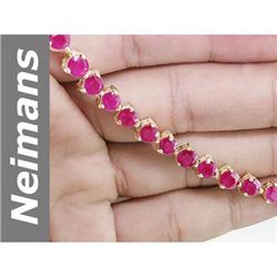 18.00 ct Ruby Bracelet 14kt Gold