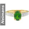 Image 1 : 2.00 ct Chrome Diopside & Diamond Ring 14kt Gold