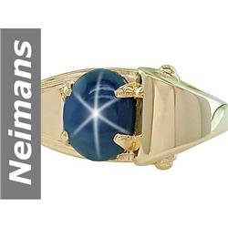 4.00 ct Star Sapphire Ring 14kt Gold