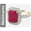 Image 1 : 4.50 ct Ruby & Diamond Ring 14kt Gold