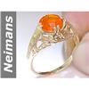 Image 1 : 1.25 ct Fire Opal Ring 14kt Gold