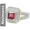 Image 1 : 2.00 ct Pink Tourmaline & Diamond Ring 14kt Gold