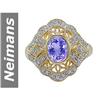 Image 1 : 1.41.00 ct Tanzanite & Diamond Ring 14kt Gold