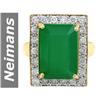 Image 1 : 8.75 ct Emerald & Diamond Ring 14kt Gold