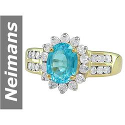 2.00 ct Apatite & Diamond Ring 14kt Gold