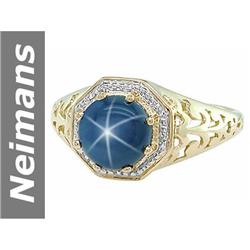 2.25 ct Star Sapphire Ring 14kt Gold