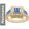 1.99 ct Blue Sapphire & Diamond Ring 14kt Gold