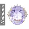 Image 1 : 15.25 ct Amethyst & Diamond Ring 14kt Gold