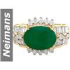 Image 1 : 6.32 ct Emerald & Diamond Ring 14kt Gold
