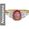 Image 1 : 1.65 ct Red Spinel & Diamond Ring 14kt Gold