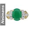 Image 1 : 5.45 ct Emerald & Diamond Ring 14kt Gold