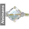 7.73 ct White Morganite & Diamond Ring 14kt Gold