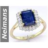 2.63 ct Sapphire & Diamond Ring 14kt Gold