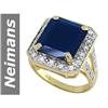 6.35 ct Sapphire & Diamond Ring 14kt Gold