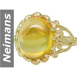 4.00 ct Citrine Ring 14kt Gold
