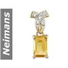 Image 1 : 2.04 ct Citrine & Diamond Pendant 14kt Gold