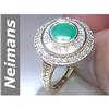 Image 1 : 2.31 ct Emerald & Diamond Ring 14kt Gold