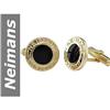 Image 1 : 5.70 ct Black Spinel Cuff Links 14kt Gold