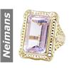 Image 1 : 10.55 ct Rose Pink Amethyst Ring 14kt Gold