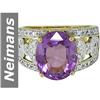 Image 1 : 4.72 ct Amethyst & Diamond Ring 14kt Gold
