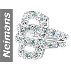 .28 ct Blue Diamond Ring 14kt Gold