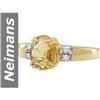 Image 1 : 1.24 ct Citrine & Diamond Ring 14kt Gold
