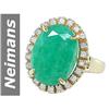 Image 1 : 10.31 ct Emerald & Diamond Ring 14kt Gold