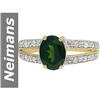 Image 1 : 1.67 ct Green Tourmaline & Diamond Ring 14kt Gold